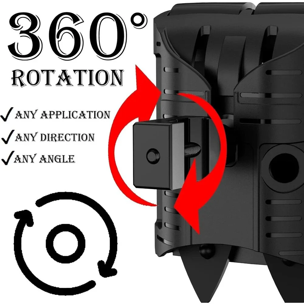 Tactical PA66 Holster Ambidextrous Fits Rail & MOLLE Webbing For Rifle